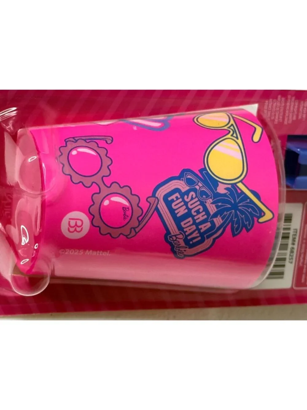 Barbie Toothbrush Set Brush Buddies Cup Cap Kids Travel Oral Care Pink